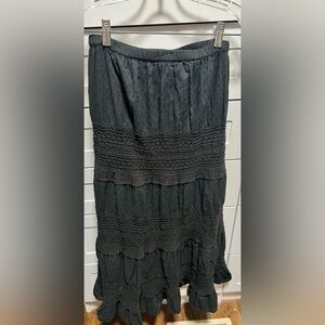 Solitaire black Tiered Skirt